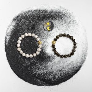 MIDNIGHT - 10mm - 5 Mystical Midnight bracelet – A handcrafted Cloisonné bangle, representing wisdom, protection, and the beauty of a starlit night.