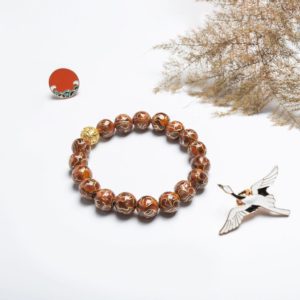 SUNRISE - 10mm -4 Heritage sunrise bracelet – This warm-toned Cloisonné bracelet reflects the energy of a new day, merging ancient craftsmanship with modern elegance.