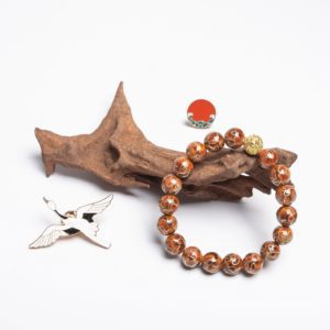 SUNRISE - 10mm -5 Celestial sunrise jewelry – A traditional Chinese enamel bracelet, featuring radiant hues inspired by the morning sun, symbolizing positivity and harmony.