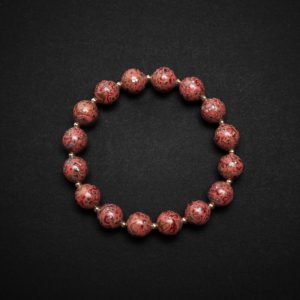 Rosé - 10mm - 2 Rosé artisan lacquer bracelet – A minimalist yet sophisticated bangle, handcrafted using ancient lacquerware techniques, ideal for heritage jewelry lovers.