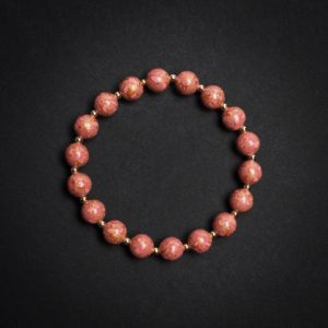 Rosé - 8mm - 2 Luxury pink lacquer bracelet – This artisan-crafted lacquer bangle features a sophisticated Qi pattern, symbolizing elegance, history, and cultural fusion.