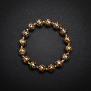 Obsidian - 10mm - 2 Luxury black lacquer bracelet – This handmade artisan bangle features a sleek, high-gloss black lacquer finish, symbolizing refinement and modern heritage jewelry.