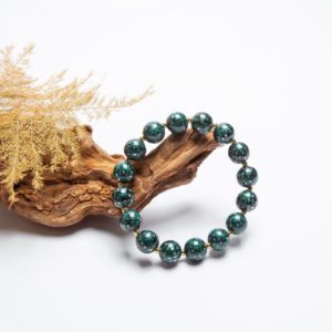 Universe - 10mm -5 Handcrafted cosmic lacquer bracelet – This dark blue lacquer bangle captures the essence of the universe, blending ancient lacquer craftsmanship with modern celestial aesthetics.