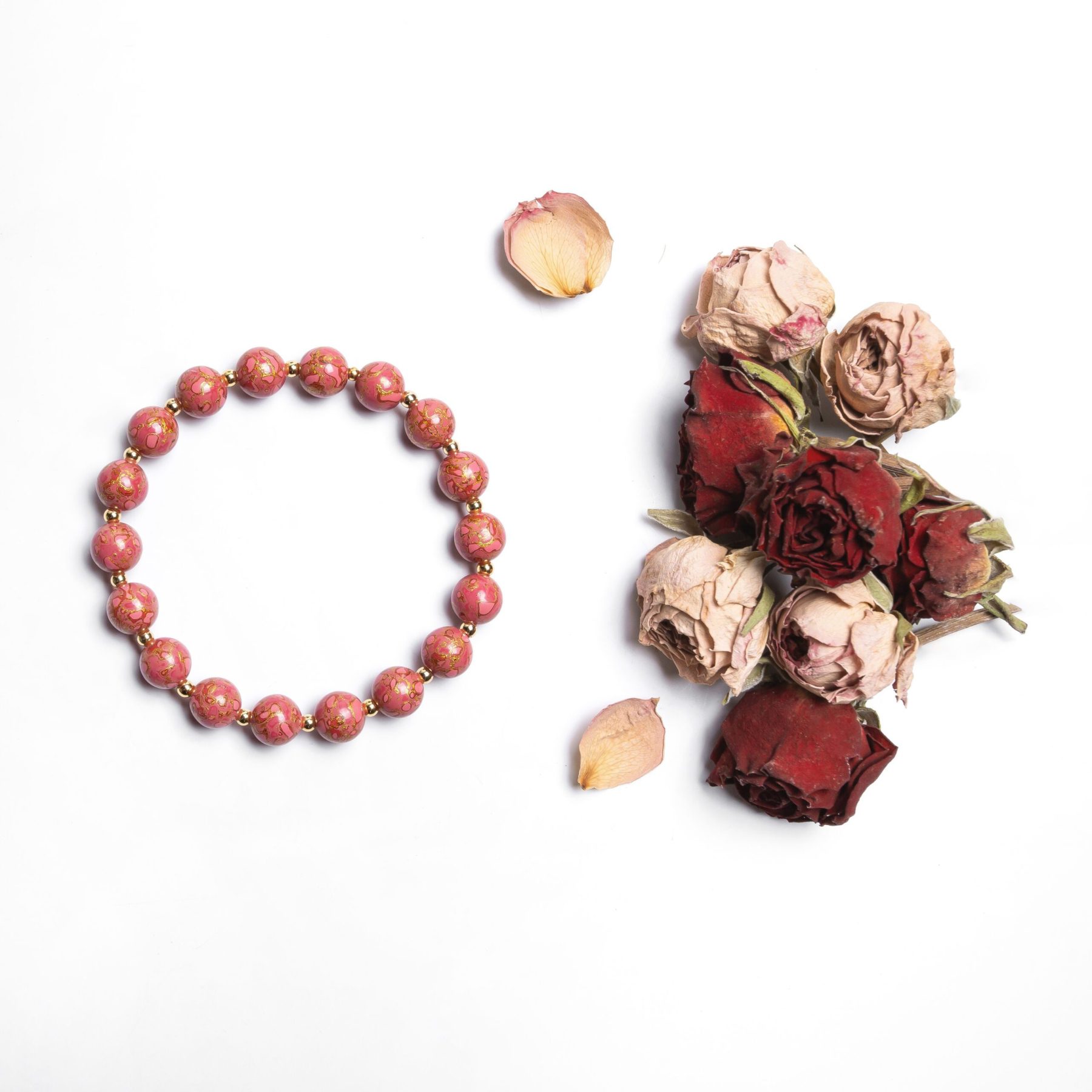 Rosé - 8mm - 4 Rosé pink lacquerware bracelet – This luxury lacquer bangle features a refined high-gloss finish, representing a fusion of history and contemporary style.