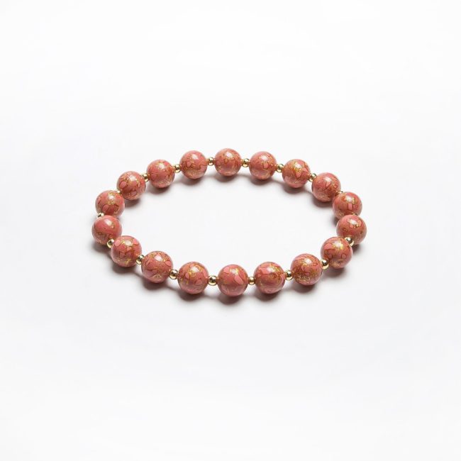 Rosé lacquer bracelet – A handcrafted pink lacquer bangle, blending traditional Chinese lacquerware techniques with a modern, minimalist aesthetic.