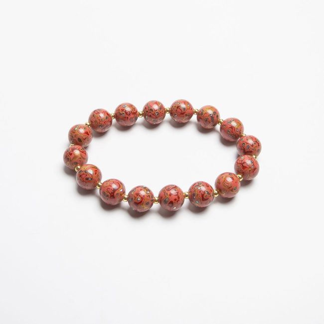 Rosé - 10mm - 1 Rosé lacquer bracelet – A handcrafted pink lacquer bangle, blending traditional Chinese lacquerware techniques with a modern, minimalist aesthetic.