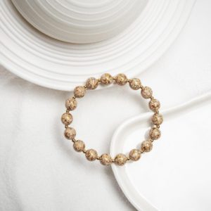 Saturn - 8mm -4 Handcrafted heritage lacquer bracelet – A neutral-tone lacquer bangle, showcasing the beauty of traditional lacquer craftsmanship in a modern, minimalist design.