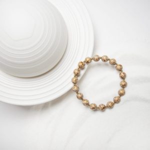 Saturn - 8mm -5 Timeless beige lacquer bracelet – This handmade artisan lacquer bangle features a sleek satin finish, blending heritage jewelry with a luxury fashion appeal.