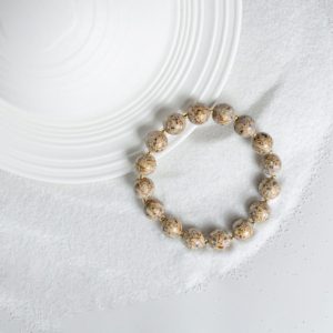 Saturn - 10mm -5 Timeless beige lacquer bracelet – This handmade artisan lacquer bangle features a sleek satin finish, blending heritage jewelry with a luxury fashion appeal.