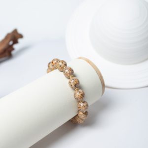 Saturn - 10mm -3 Minimalist lacquer bangle – A refined beige lacquer bracelet, merging heritage craftsmanship with contemporary aesthetics, perfect for an elegant, understated look.